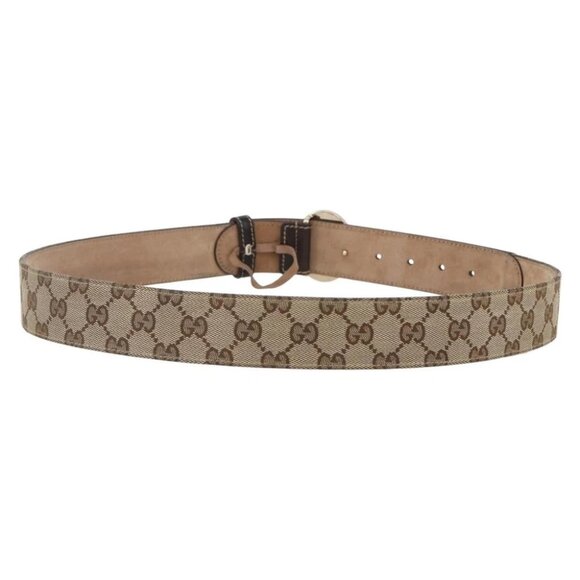 GUCCI GG Canvas Belt 33.5\